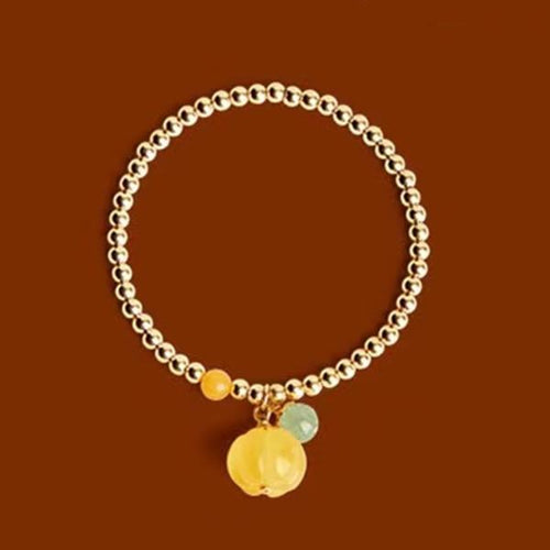 Fengshui Pumpkin Yellow Jade Abundance Bracelet - FengshuiGallary