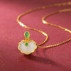 Fengshui White Jade Wealth Pendant Necklace - FengshuiGallary