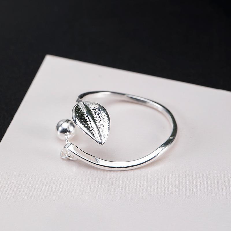 Fengshui Willow Leaf 925 Silver Ring - FengshuiGallary