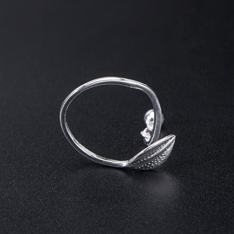 Fengshui Willow Leaf 925 Silver Ring - FengshuiGallary