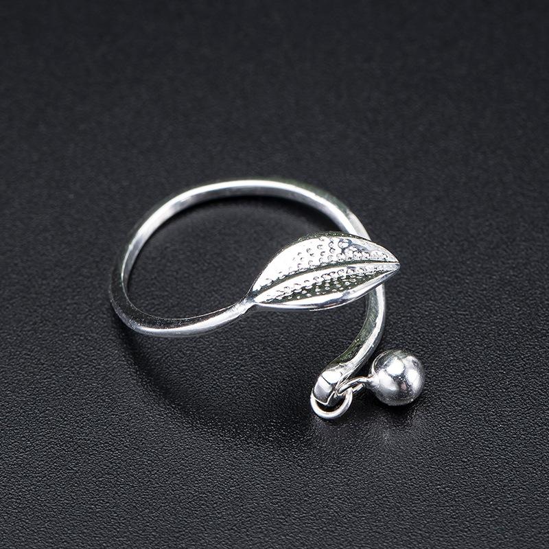 Fengshui Willow Leaf 925 Silver Ring - FengshuiGallary