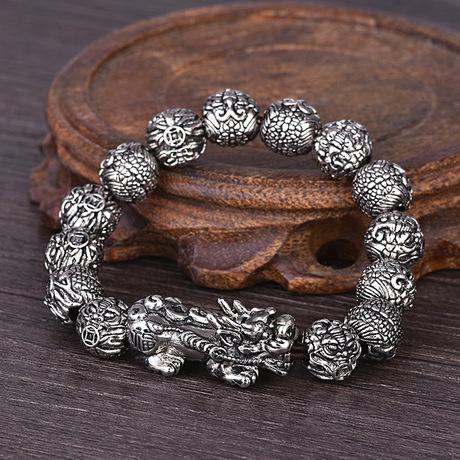 Fortune & Luck 925 Silver Pixiu Bracelett - FengshuiGallary