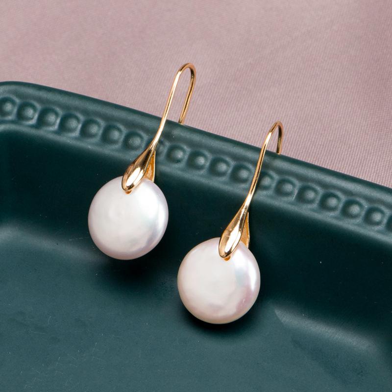 Fortune & Luck Pearl Drop Gold Earring - FengshuiGallary