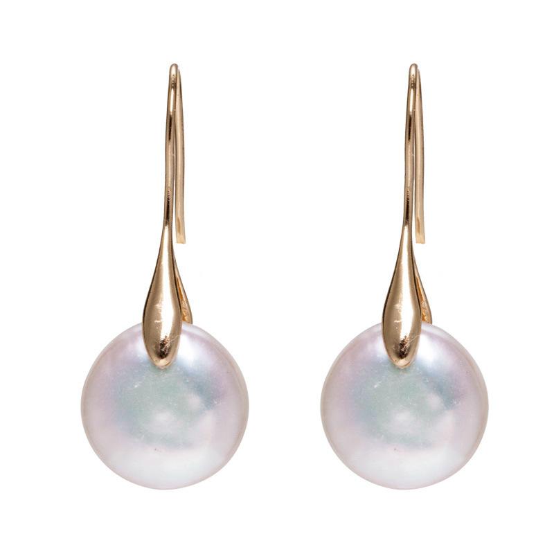 Fortune & Luck Pearl Drop Gold Earring - FengshuiGallary