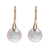 Fortune & Luck Pearl Drop Gold Earring - FengshuiGallary
