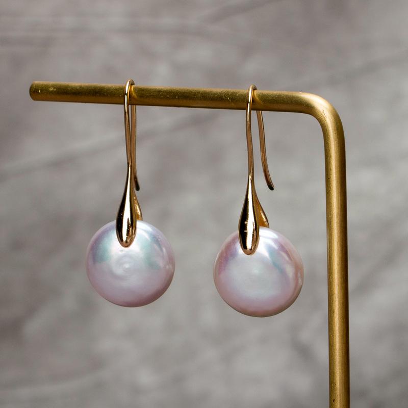 Fortune & Luck Pearl Drop Gold Earring - FengshuiGallary
