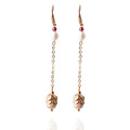 Fortune & Luck Pearl Rose Gold Earring - FengshuiGallary