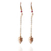 Fortune & Luck Pearl Rose Gold Earring - FengshuiGallary
