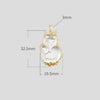 Fox White Crystal Pendant Necklace - FengshuiGallary