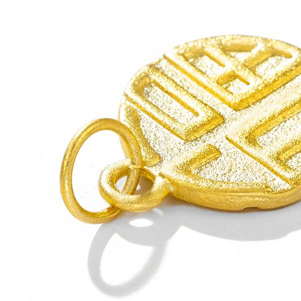 Full Blessing Feng Shui Coin Gold Lucky Pendant Necklace - FengshuiGallary