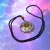 Garnet Orgonite Om Symbol Chakra Healing Energy Pendant - FengshuiGallary
