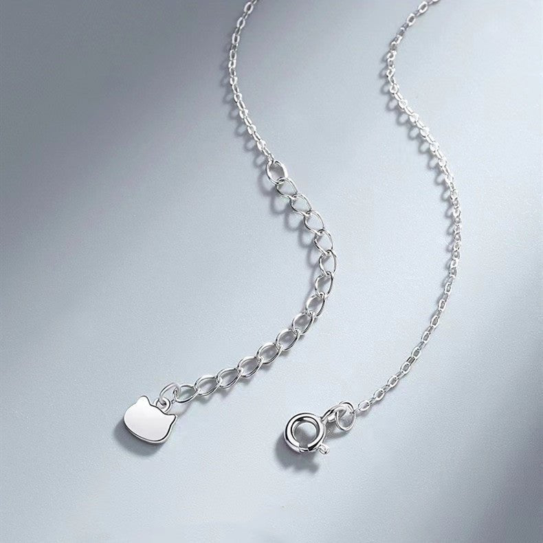 Ginkgo Leaf 999 Silver Necklace-Natural Pearl - FengshuiGallary