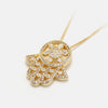 Gold Diamond Hand Of Fatima Protection Pendant Necklace(New Edition) - FengshuiGallary