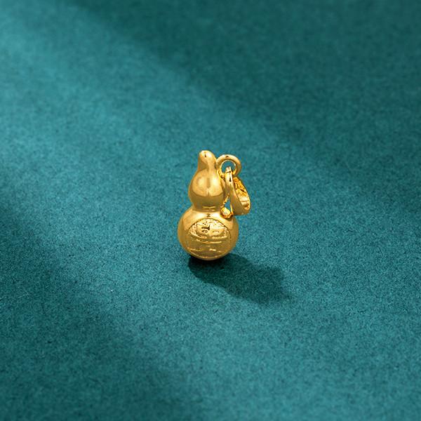 Gold Feng Shui Calabash Fortune Pendant Necklace - FengshuiGallary