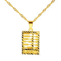 Gold Feng Shui Chinese Abacus Lucky Pendant - FengshuiGallary