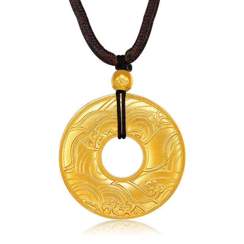 Gold Feng Shui Koi Fish Wealth Pendant - FengshuiGallary