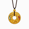 Gold Feng Shui Koi Fish Wealth Pendant - FengshuiGallary