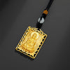 Gold Guanyin Buddha Protection Pendant - FengshuiGallary