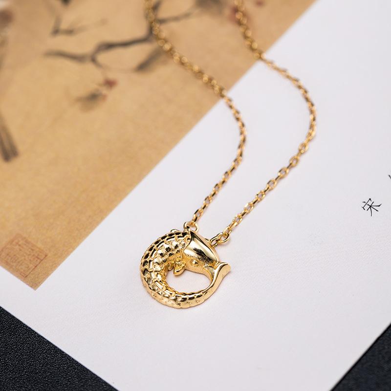 Gold Koi Fish Wealth Pendant Necklace 2021 New Year Style - FengshuiGallary