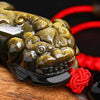 Gold Obsidian Pixiu Lucky Rope Protection Bracelet(Gold Sheen Obsidian) - FengshuiGallary