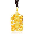 Gold Pixiu Feng Shui Coin Lucky Pendant - FengshuiGallary