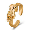 Gold Pixiu Feng Shui Coin Lucky Ring - FengshuiGallary