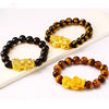 Gold Pixiu Feng Shui Mantra Bead Wealth Bracelet - FengshuiGallary