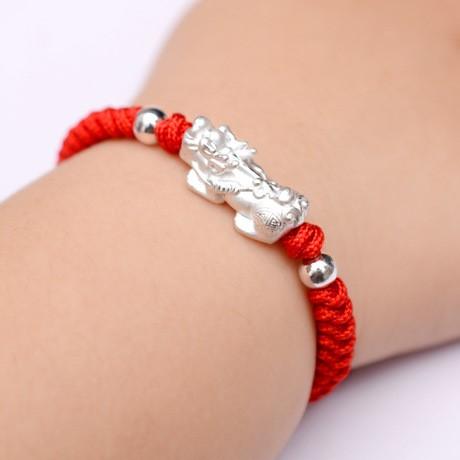 Gold Pixiu Lucky Rope Baby Bracelet - FengshuiGallary