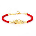 Gold Pixiu Lucky Rotatable Windmill Rope Bracelet - FengshuiGallary