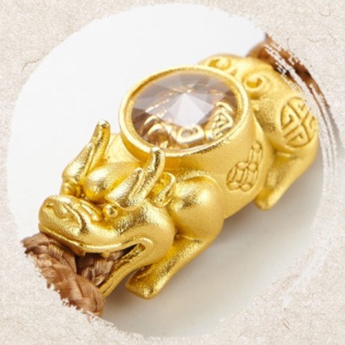 Gold Pixiu Lucky Rotatable Windmill Wealth Bracelet - FengshuiGallary