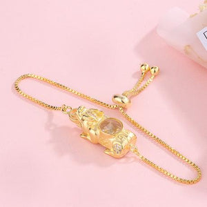 Gold Pixiu Rotatable Windmill Lucky Bracelet - FengshuiGallary