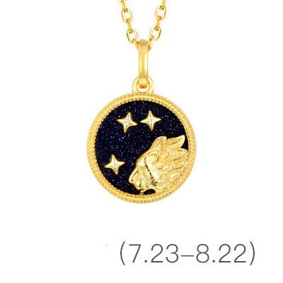 Gold Zodiac Sign 12 Constellation Lucky Amulet Pendants Necklace - FengshuiGallary