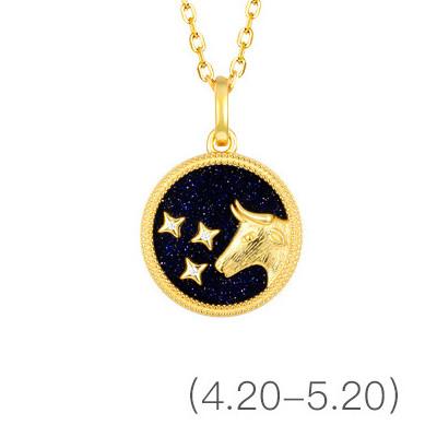 Gold Zodiac Sign 12 Constellation Lucky Amulet Pendants Necklace - FengshuiGallary
