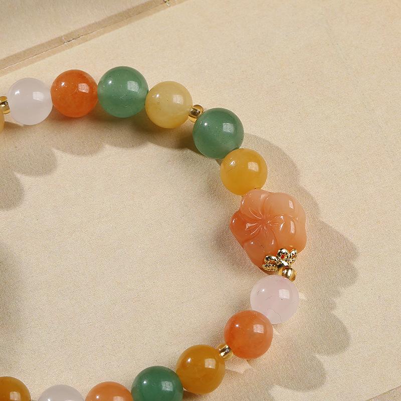 Golden Silk Jade Calabash Bracelet - FengshuiGallary