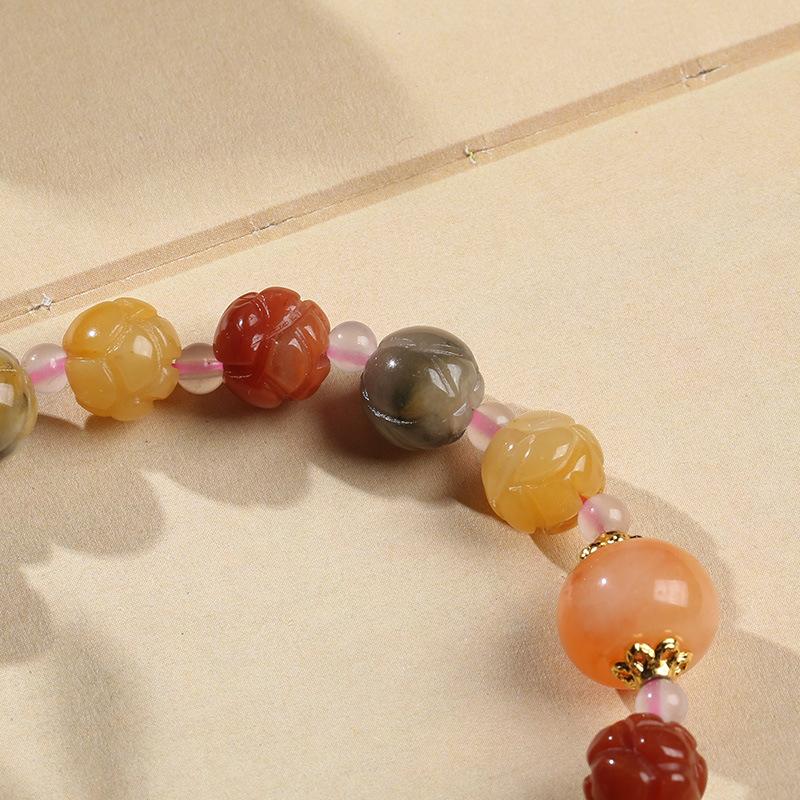 Golden Silk Jade Ruyi Bracelet - FengshuiGallary