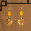 Goldfish Yellow Agate Earrings - FengshuiGallary