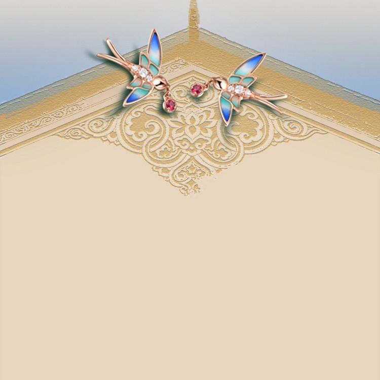 Good Luck Swallow Red Rhinestone Bracelet - FengshuiGallary