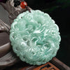 Grand A Natural Green Jade Auspicious Dragon Lucky Pendant Necklace - FengshuiGallary