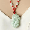 Grand A Natural White Jade Pixiu Wealth Pendant - FengshuiGallary
