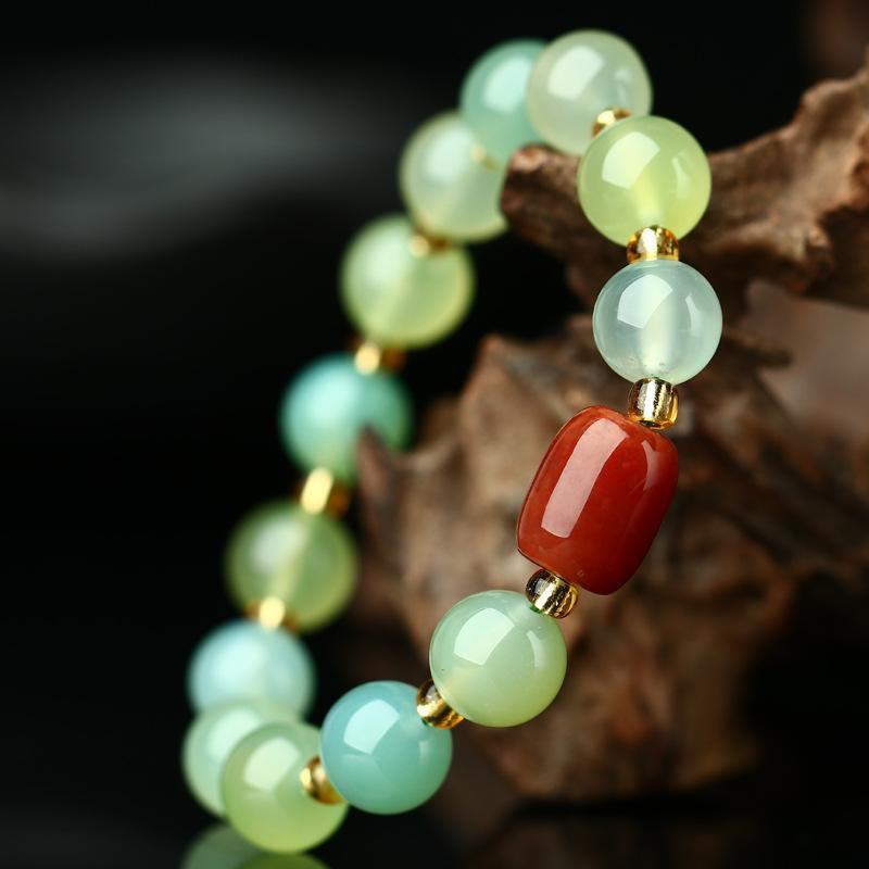 Green Agate Stone Healing Bracelet - FengshuiGallary