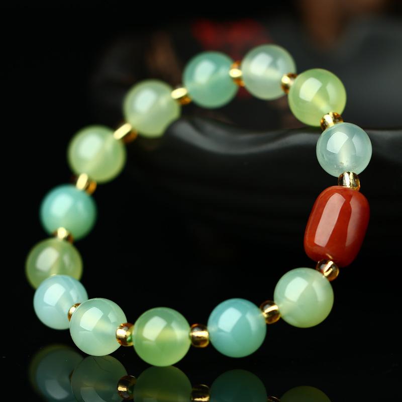 Green Agate Stone Healing Bracelet - FengshuiGallary