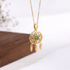 Green Jade Dream Catcher Lucky Pendant Necklace - FengshuiGallary