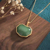 Green Jade Koi Fish Pendant Necklace - FengshuiGallary