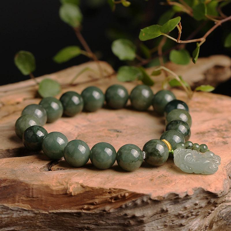 Green Jade Pixiu Feng Shui Bracelet - FengshuiGallary