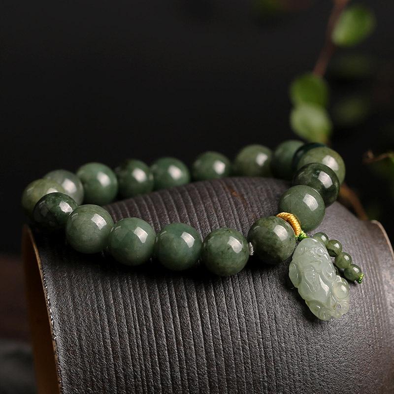 Green Jade Pixiu Feng Shui Bracelet - FengshuiGallary