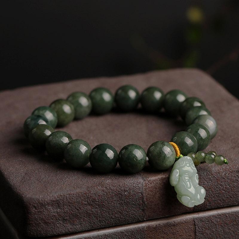 Green Jade Pixiu Feng Shui Bracelet - FengshuiGallary