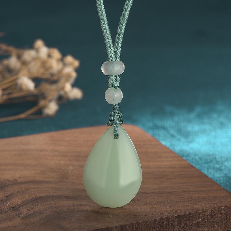 Green Jade Protection Pendant - FengshuiGallary