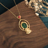 Green Jade Sakyamuni Buddha Pendant Necklace - FengshuiGallary