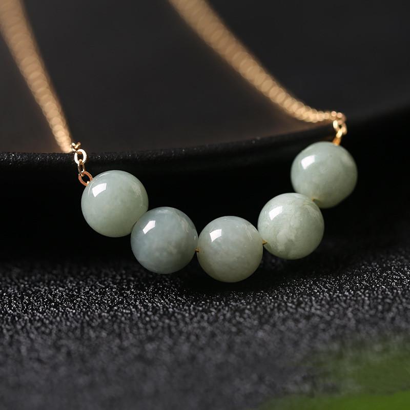 Green Jade Stone Necklace - FengshuiGallary