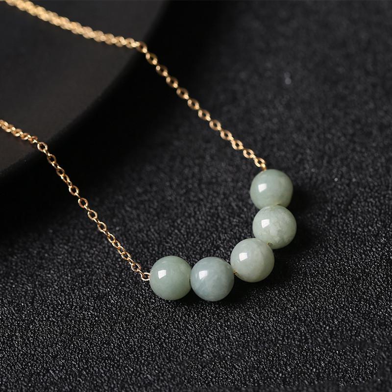 Green Jade Stone Necklace - FengshuiGallary